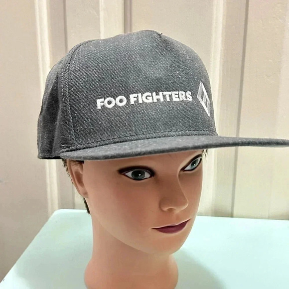 Foo Fighters Other - Foo Fighters Concrete and Gold Embroidered Snapback Hat